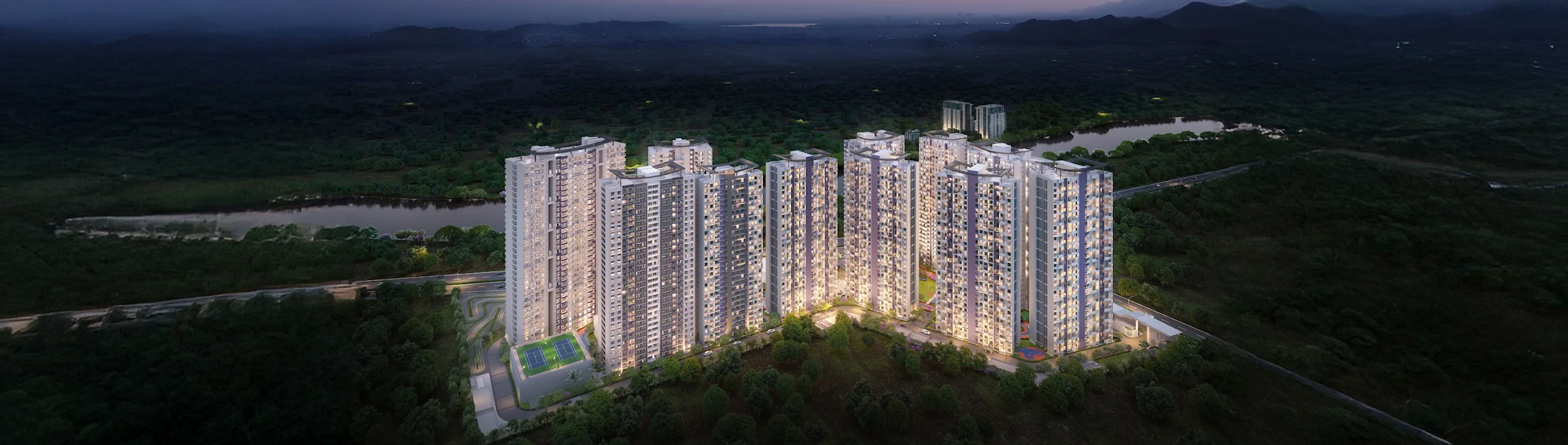 Image of Gera's Island of Joy &mdash; photo gallery, images, brochure, amenities, cost sheet, price breakup, availability details, RERA number, RERA certificate, possession date, layout plan, logo, floor plan, master plan, and location map showcasing project highlights and features.