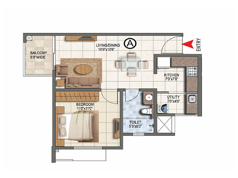 Floor plan of Gera's Island of Joy &mdash; photo gallery, images, brochure, amenities, cost sheet, price breakup, availability details, RERA number, RERA certificate, possession date, layout plan, logo, floor plan, master plan, and location map showcasing project highlights and features.